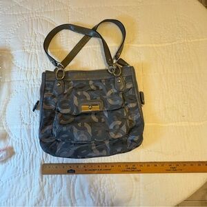 Coach Kristen Hobo  Gray Patterned Shoulder Bag
